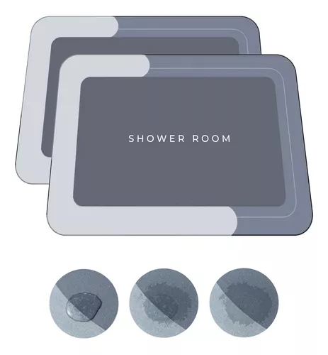 Kit 2 Tapetes Antiderrapante Magico Absorvente Banheiro