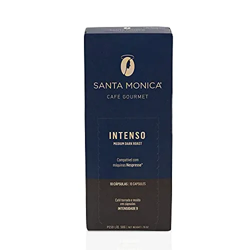 [Rec] Capsulas de Café Intenso Santa Monica Cápsulas de aluminio compatíveis com Nespresso