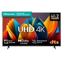 Smart TV 65 Polegadas Hisense DLED 4K, 3 HDMI, 2 USB, WiFi, Com Sleep Timer - 65a6khsv