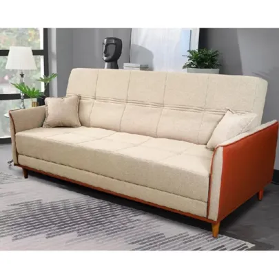 Sofá Cama Sérvia 2,00m Bege Linho Rustico - King House