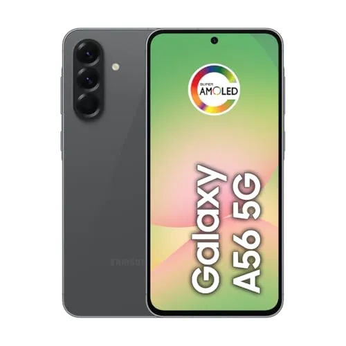 Smartphone Samsung Galaxy A56 5G 256GB, 8GB RAM, Câmera 50MP, IP67, Super AMOLED 6.7", Recursos AI, Preto