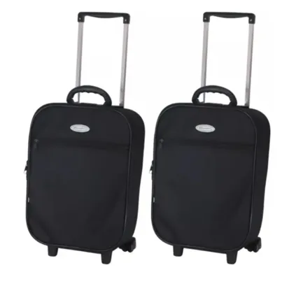 [R$83,50 cada] Kit 2 mala de viagem pequena de bordo grotaferrata p
