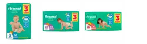 Fralda Personal Baby G(60) XG(50) XXG(50)