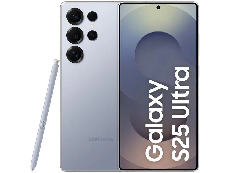 Samsung Galaxy S25 Ultra 5G 256GB Galaxy AI Titânio Azul 6,9 12GB RAM Câm. Quádrupla 200+50+10+50MP Bateria 5000mAh Dual Chip