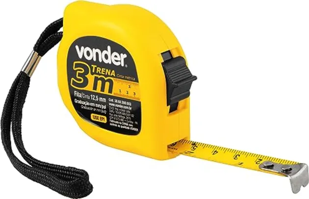 Trena de Aço 3m x 12,5mm-VONDER-38.68.370.003