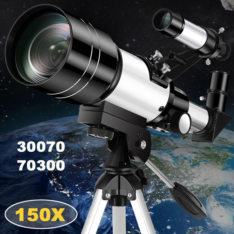 [Com Taxa ]Telescópio F30070 Zoom 150x Visão Noturna Estrelas AZM70300