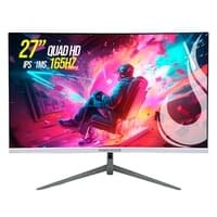 Monitor Gamer Rise Mode 27" 2K Curvo, 165hz, 1ms, IPS, Branco, HDMI e DisplayPort, sRGB 99%, Suporte Vesa - RM-MOG-27C1652K-W