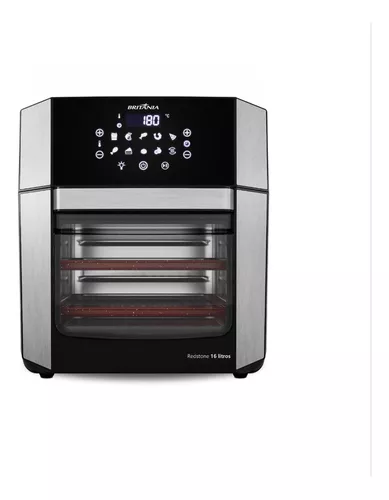Air Fryer Oven Britânia 16l 4 Em 1 Porta Removível Baf16a