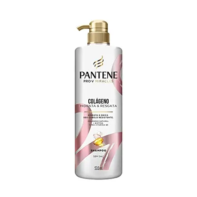 (REC)Shampoo Pantene Colágeno Hidrata e Resgata 510ml, Rosa