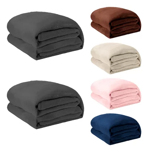 2 Unidades Cobertor Casal em Microfibra - 200x180 cm