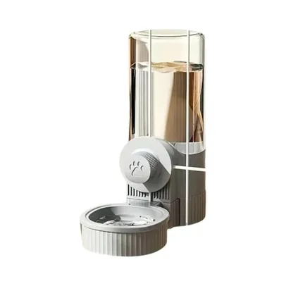 Alimentador e Bebedouro Automático para Pets - Dispensador de Água por Gravidade