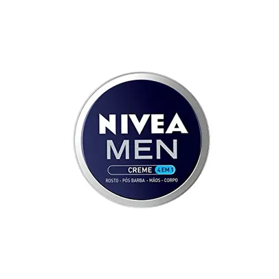 [Rec/ +Por - R$12,72] NIVEA MEN Creme 4 em 1 75g - Hidratação intensa, evita ressecamento, com vitamina E, textura creme, rápida absorção
