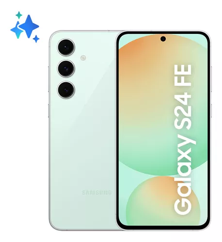 Celular Samsung Galaxy S24 Fe 5g, 256gb, 8gb Ram, Tela 6.7 , Câmera Tripla 50+12+8mp, Câm. Frontal 10mp, Galaxy Ai Verde
