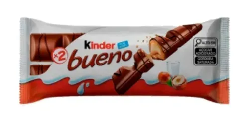 Chocolate Wafer Kinder Bueno 43g 2 Unidades