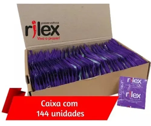 [Cliente Ouro] Camisinha Preservativo Rilex Uva 144 Unidades