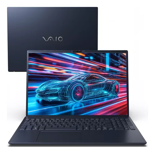 Notebook Vaio Fe 16 Amd Ryzen 7 - 5700u Linux 32gb 512gb Ssd Tela 16 Ips Wuxga Antirreflexo - Cinza Grafite - Vjfe69f11xb0911h