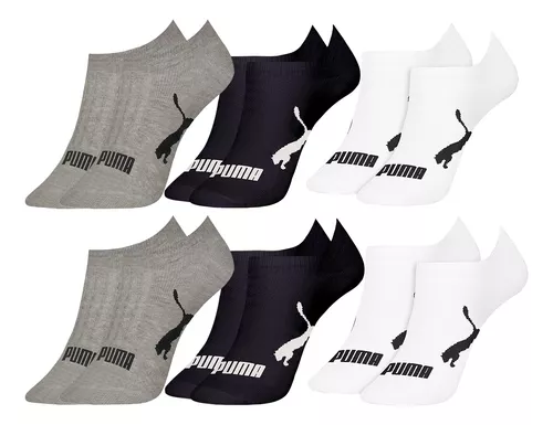 Kit Com 6 Meias Sapatilha Invisivel Algodão Sport Puma