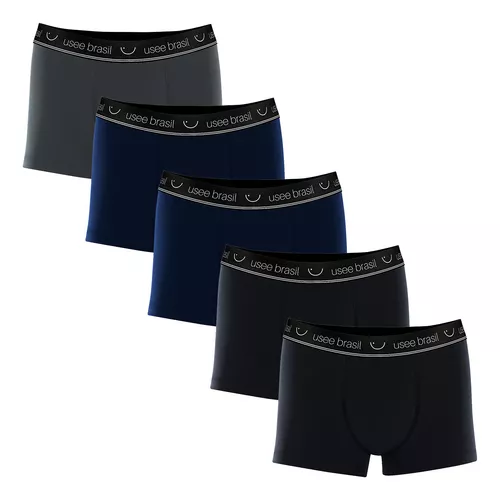 Kit 5 Cuecas Boxer Adulto Tamanho Plus Size Em Algodão Usee