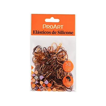 Proart - 100 Elasticos Es07B Silicone P Marrom C/100
