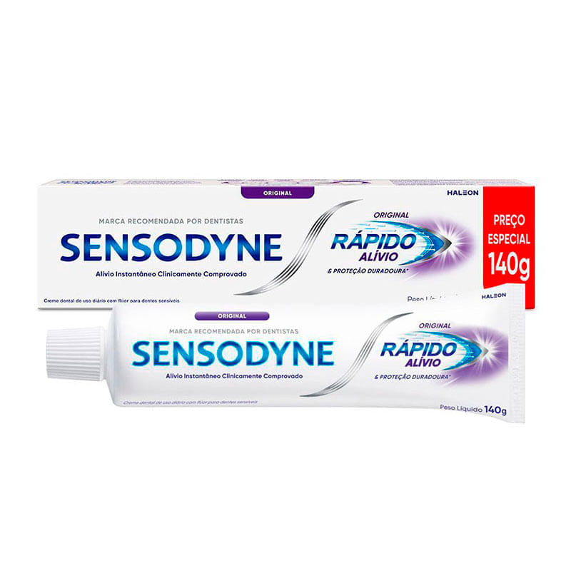 [Compre 2 Pague 1] Creme Dental Sensodyne Alívio Rápido 140g (comprando 2: R$ 10,07 Unidade)