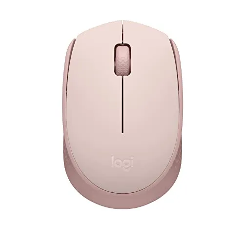 [Leve 2 Pague R$ 55 cada] Mouse sem fio Logitech M170 com Design Ambidestro Compacto, Conexão USB e Pilha Inclusa - Rosa