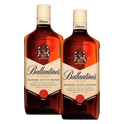 Kit Whisky EscocÃªs Ballantines Finest 750ml com 2 unidades