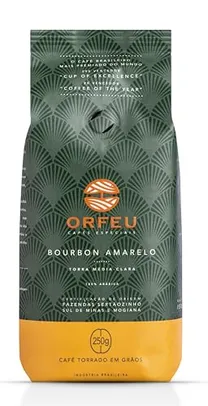 (REC)Orfeu Café Bourbon Amarelo em Grãos, 100% Arabica, Torra Média Clara 250g