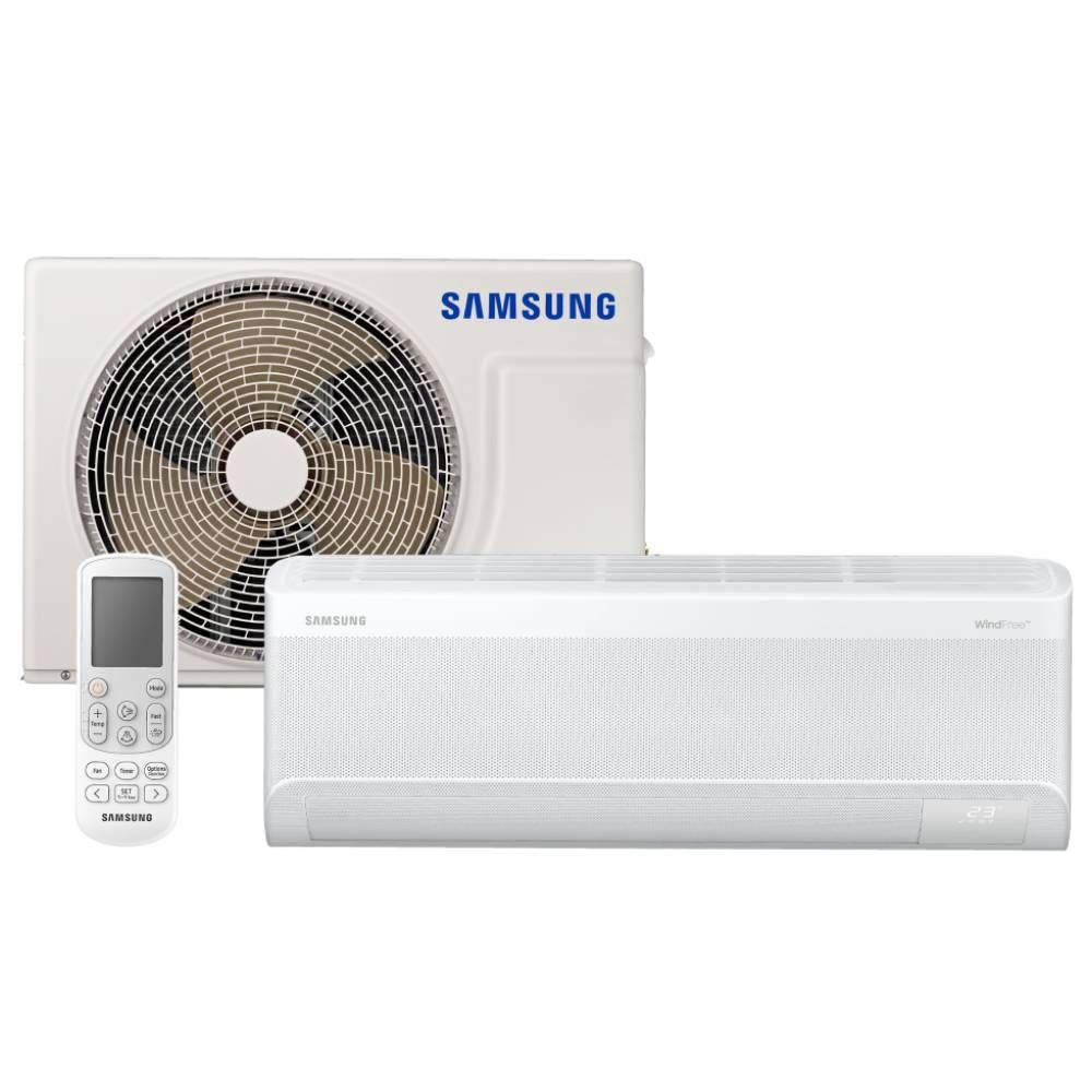 Ar Condicionado Split Inverter Samsung WindFree AI com Wi-Fi 12000 BTUs Frio 220V AR12DYFAAWKXAZ