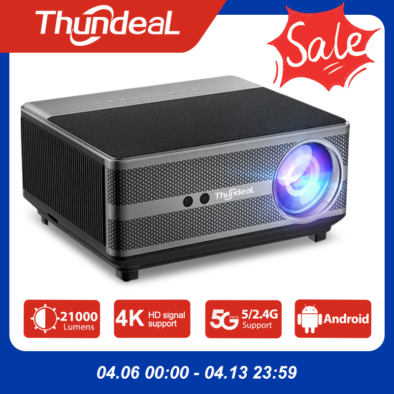 [Envio do Brasil] Projetor Thundeal TD98W, 1080p Nativo, Selado, Android, Wifi, 21 Mil Lumens