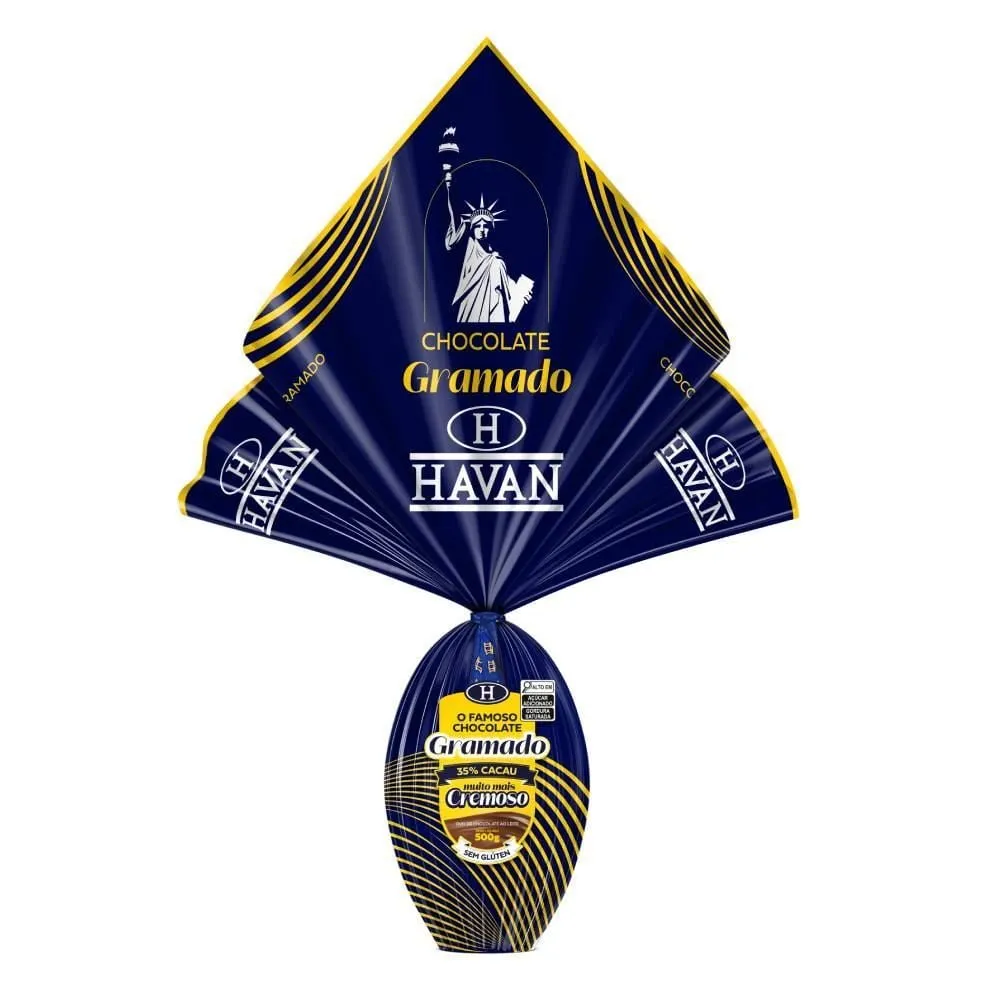 Ovo De Páscoa Chocolate Ao Leite Havan - 500g