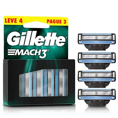 [REC] Gillette Refil Para Barbear Mach3 Leve 4 Pague 3