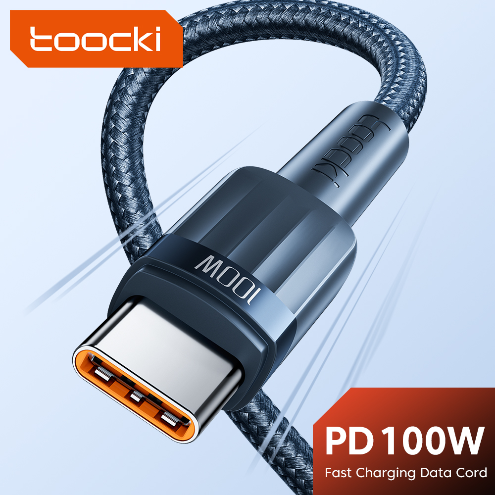 [Leve 7/ Moedas R$32] Toocki 2m 60W USB-C Cabo De Carregamento Rápido