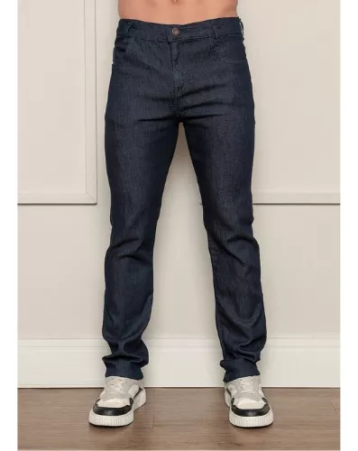 Calca Jeans Masculina Tradicional Com Elastano Para Trabalho
