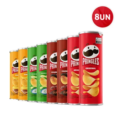 [R$7 Unid.] Combo Batata Pringles Sabores Sortido 8 Unidades #Shopee⚡️