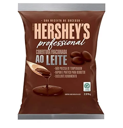 Cobertura Fracionada Sabor ao Leite Hershey's Professional (Formato Moeda) - 2,01Kg
