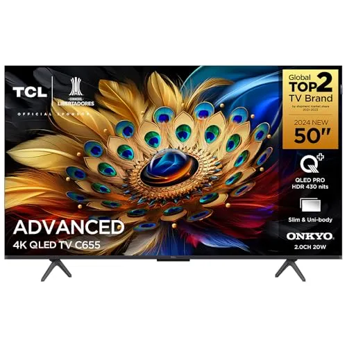 (Regional) TCL QLED TV 50” C655 4K UHD GOOGLE TV DOLBY VISION ATMOS