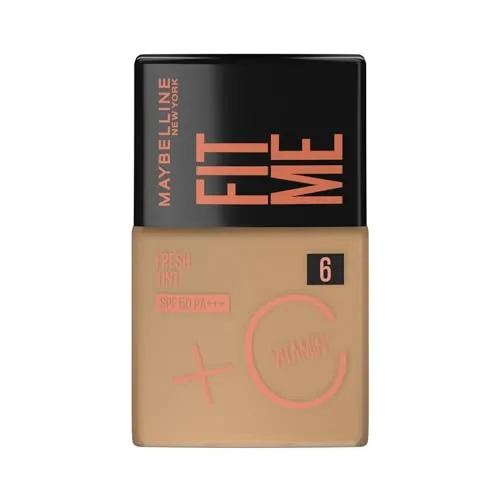 Base Líquida Maybelline NY Fit Me Fresh Tint com Vitamina C e FPS50 - COR 06-30ml