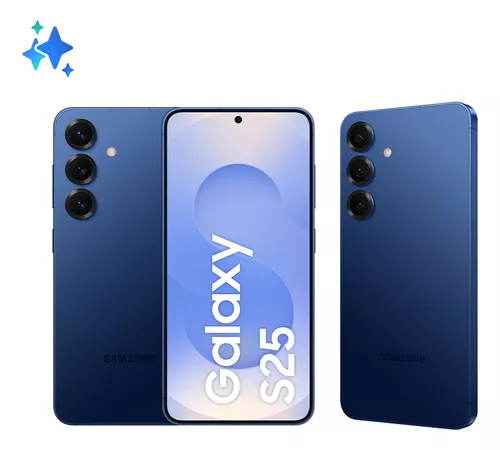 [Troca smart] Samsung Galaxy S25 5G, 256GB, 12GB, Câmera Tripla - Azul marinho