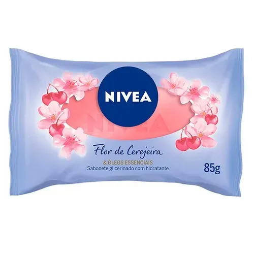 [Leve 3 Pague R$ 1,46 cada] Sabonete em Barra Flor de Cerejeira & Óleos Essenciais NIVEA 85g
