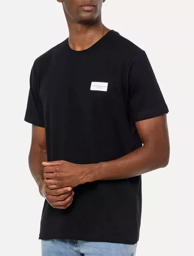 Camiseta Calvin Klein Jeans Logo Retângulo Since 1978 Preta