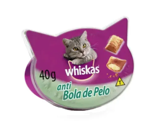 [REGIONAL] Petisco para Gatos Anti Bola de Pelo Whiskas Temptations 40g