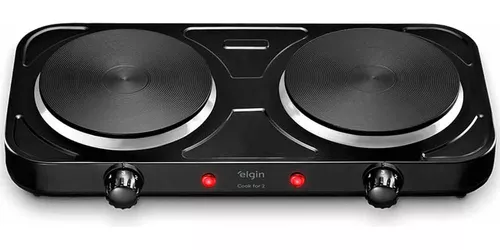Fogão Cooktop Elétrico Elgin 2 Bocas Preto 127v