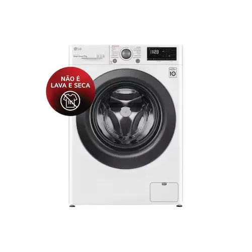 Lavadora Smart LG VC5 11KG Branca com Inteligência Artificial AIDD™ - 220V