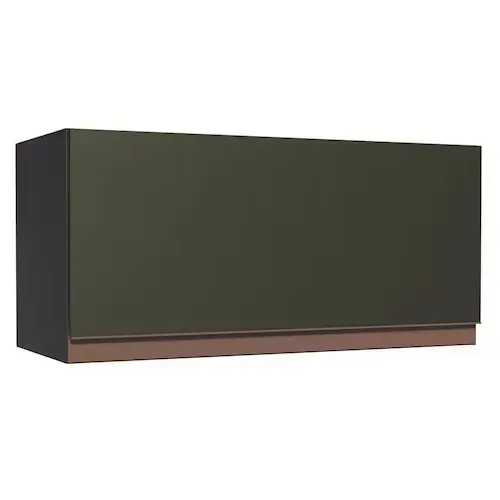 Armário Aéreo Madesa Reims 70 cm 1 Porta - Preto - Preto