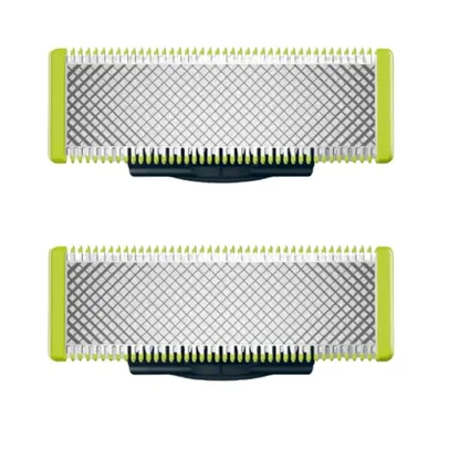 (REC) 2 Lâminas de reposição originais Philips OneBlade, para barbeador e aparador elétrico OneBlade