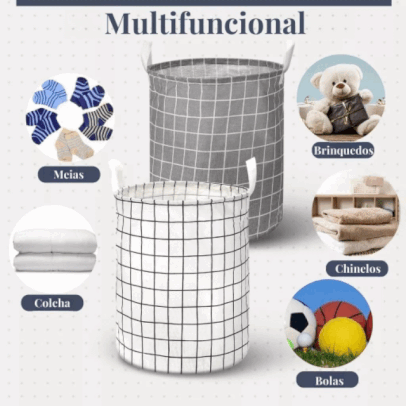 Cesto Organizador Multiuso Dobrável