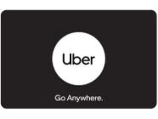 (2 Unid) Cartão Presente Digital R$ 50,00 Uber Digital