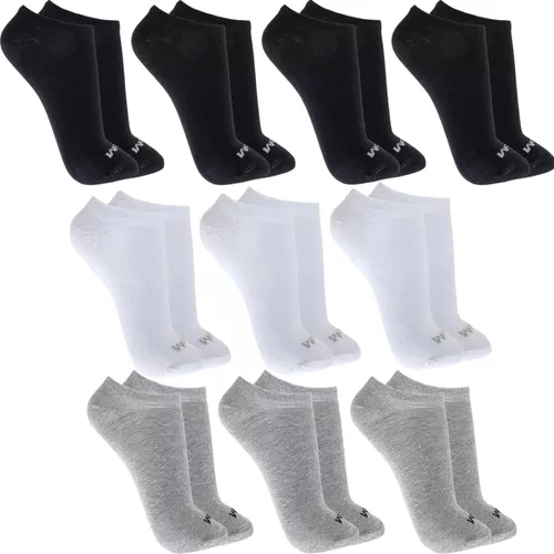 Kit Com 10 Pares Meias Invisivel Sapatilha Mash Soquete