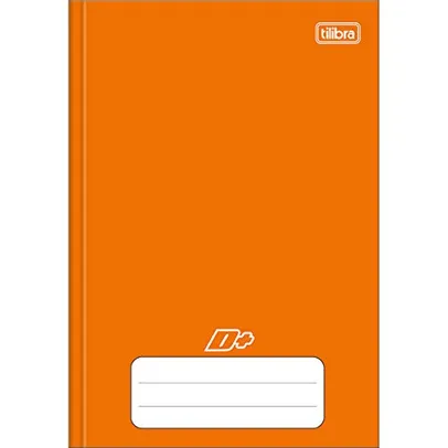 Tilibra - Caderno Brochura Capa Dura 1/4 D+ Laranja 48 Folhas