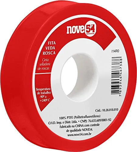 Fita Veda-rosca 12 Mm X 10 M Nove54 Nove 54